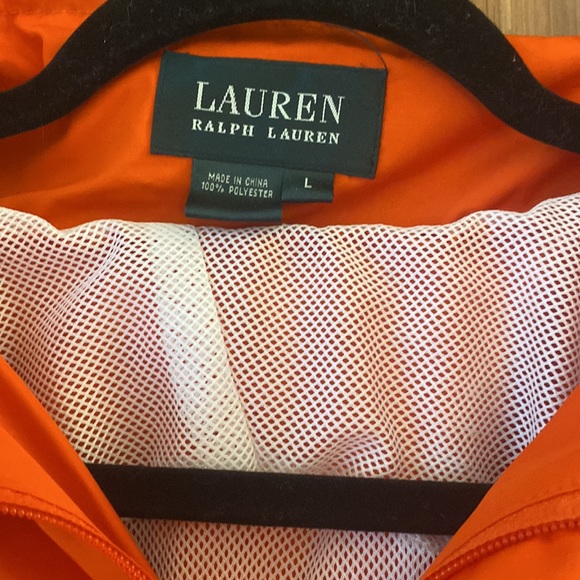✨Lauren Ralph Lauren Orange Windbreaker Large✨ - Picture 2 of 5